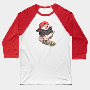 Skater Hedgehog Baseball T-Shirt